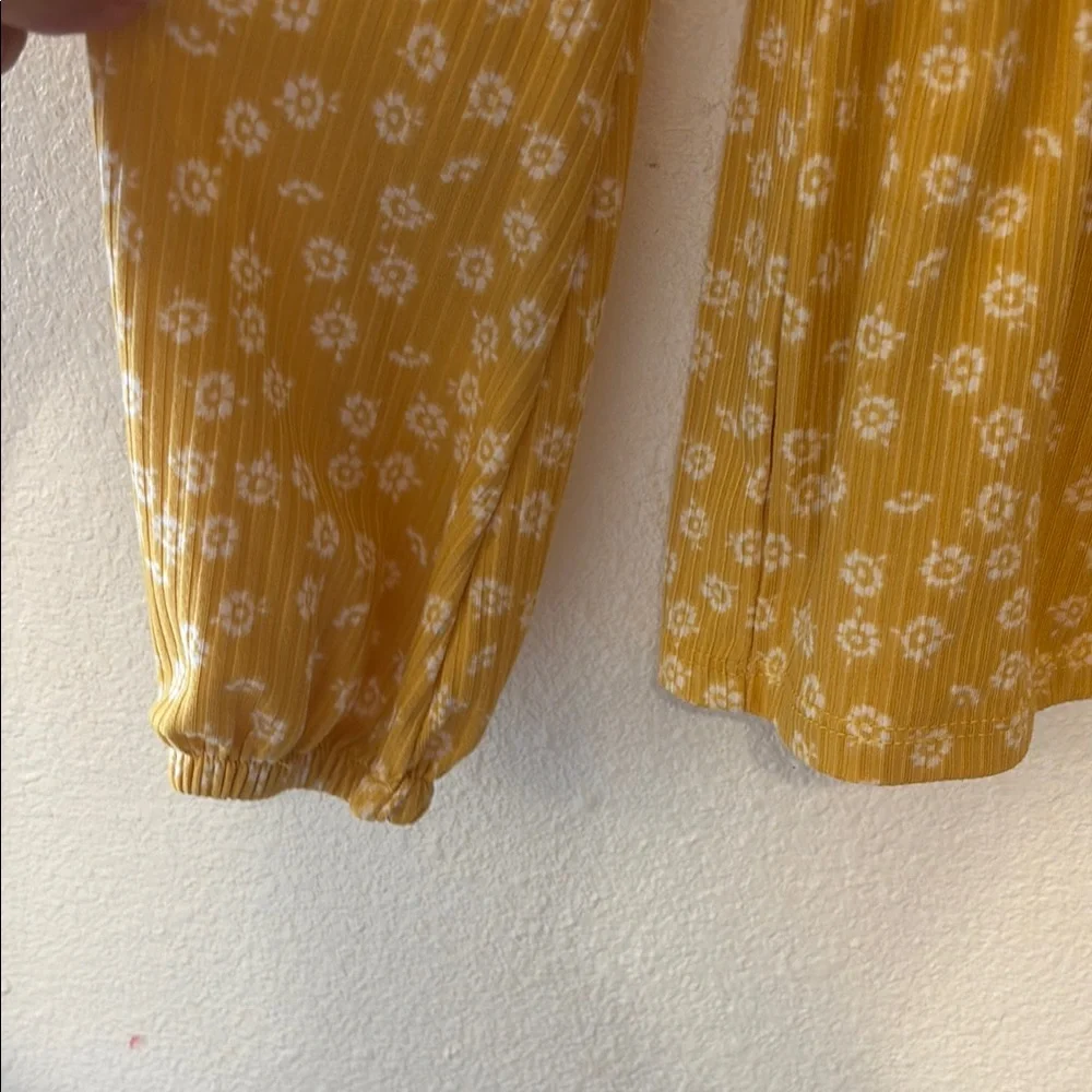 Yellow Floral‎ girls Top